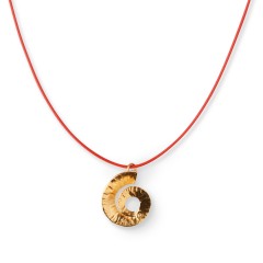 Spiral pendant gold plated POUPADOU