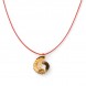 Spiral pendant gold plated POUPADOU