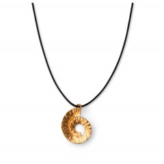 Spiral pendant gold plated POUPADOU