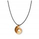 Spiral pendant gold plated POUPADOU