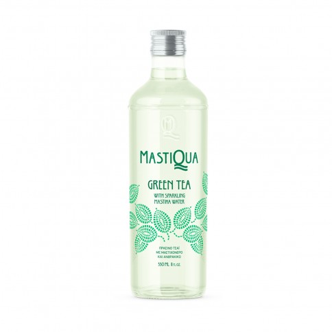 Mastiqua green tea, sparkling water with mastic and green tea 330ml MASTIQUA