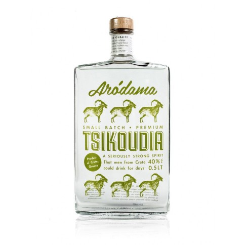 Tsikoudia, Raki traditionnel de Crète 500ml ARODAMA