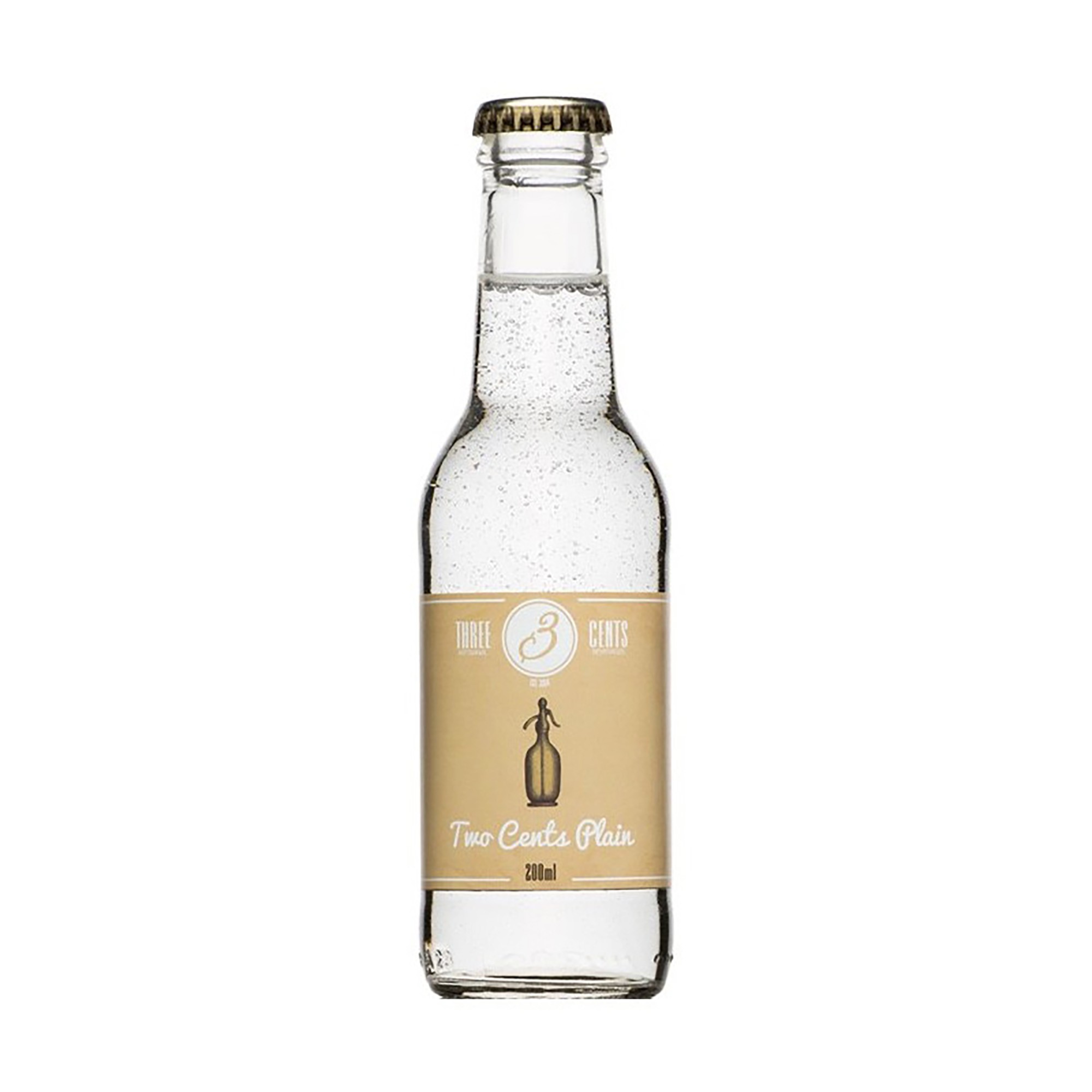 Eau pétillante grecque "Two Cents Plain" 200ml THREE CENTS