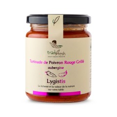 Tartinade de poivron rouge grillé et aubergine 260g TRADIFRESH