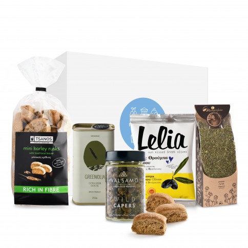 Coffret cadeau "Petit Dakos" des produits grecs et artisanaux