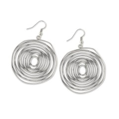 Earrings Cyclops silver antique POUPADOU