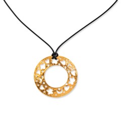 Greek Pendant Kithira gold plated POUPADOU