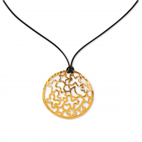 Greek Pendant Santorini gold plated