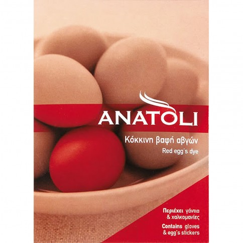 Red dye for easter eggs ANATOLI