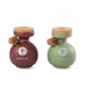 Coffret luxe en bois huile d'olive bio Koroneiki & vinaigre bio bergamote LADOLEA