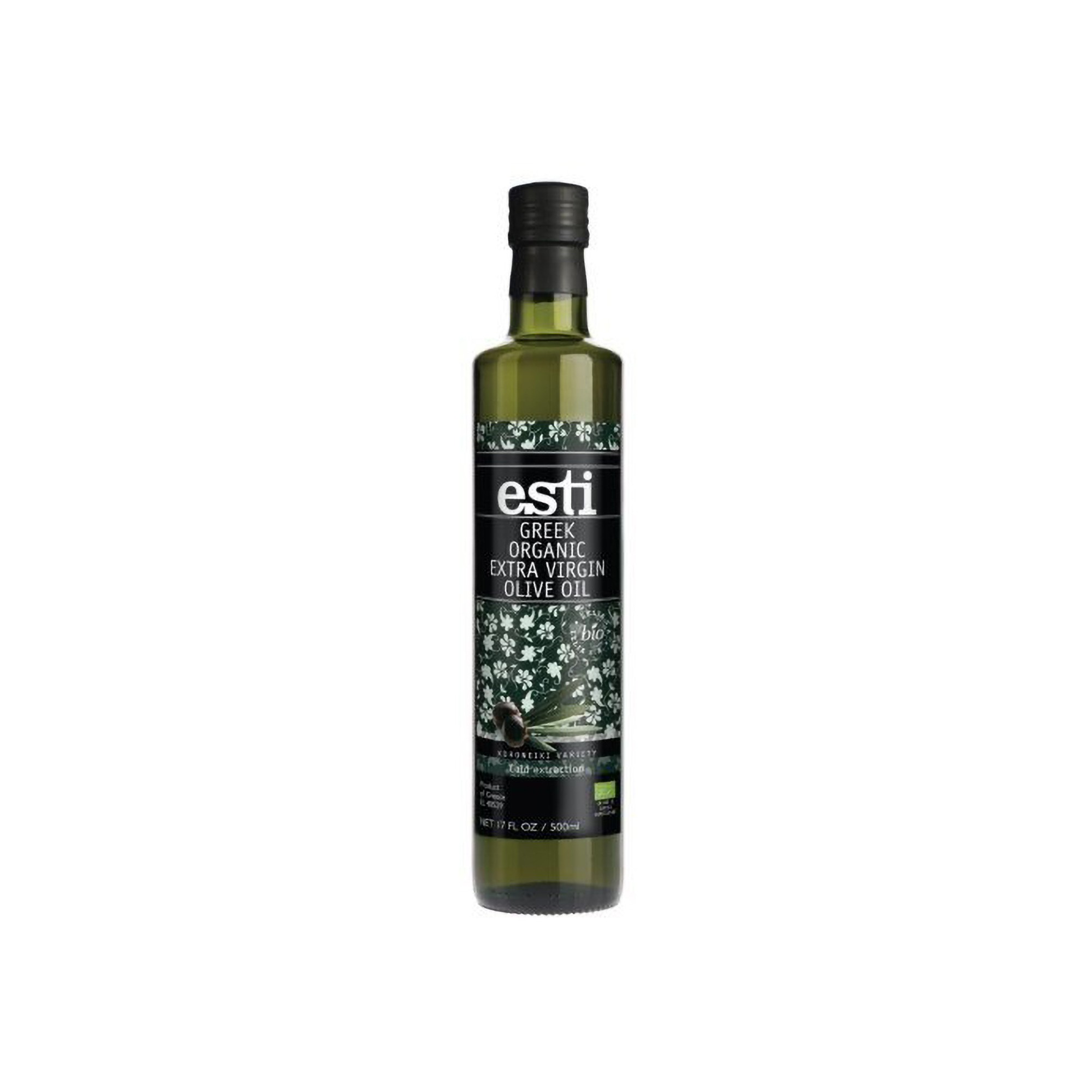 Huile d'olive extra vierge bio Koroneiki 500ml ESTI