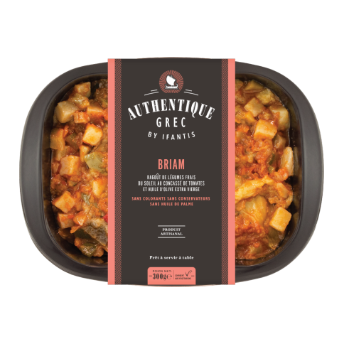 Briam, artisanal dish 300g Authentique Grec