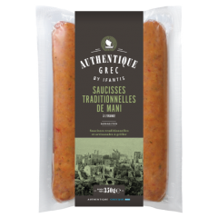 Saucisses traditionnelles de Mani à l'orange 350g Authentique Grec