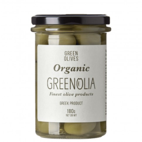 Olives vertes grecques bio de Phthiotide 180g GREENOLIA