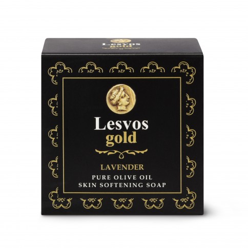 Savon à l'huile d'olive pure, parfum lavande 150g LESVOS GOLD