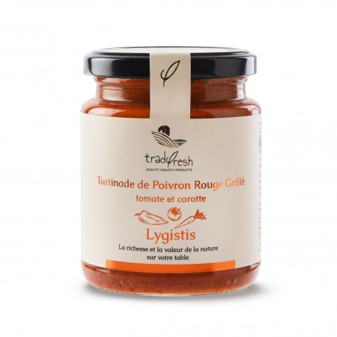 Tartinade de poivron rouge grillé, tomate et carotte 260g TRADIFRESH