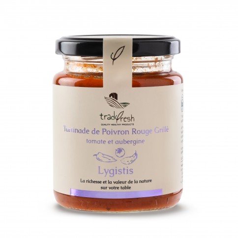 Tartinade de poivron rouge grillé, tomate et aubergine 260g TRADIFRESH