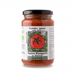 Organic tomato sauce with basil 330g GOUSSIARIS