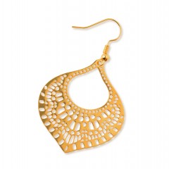 Earrings Arabesque II gold plated POUPADOU