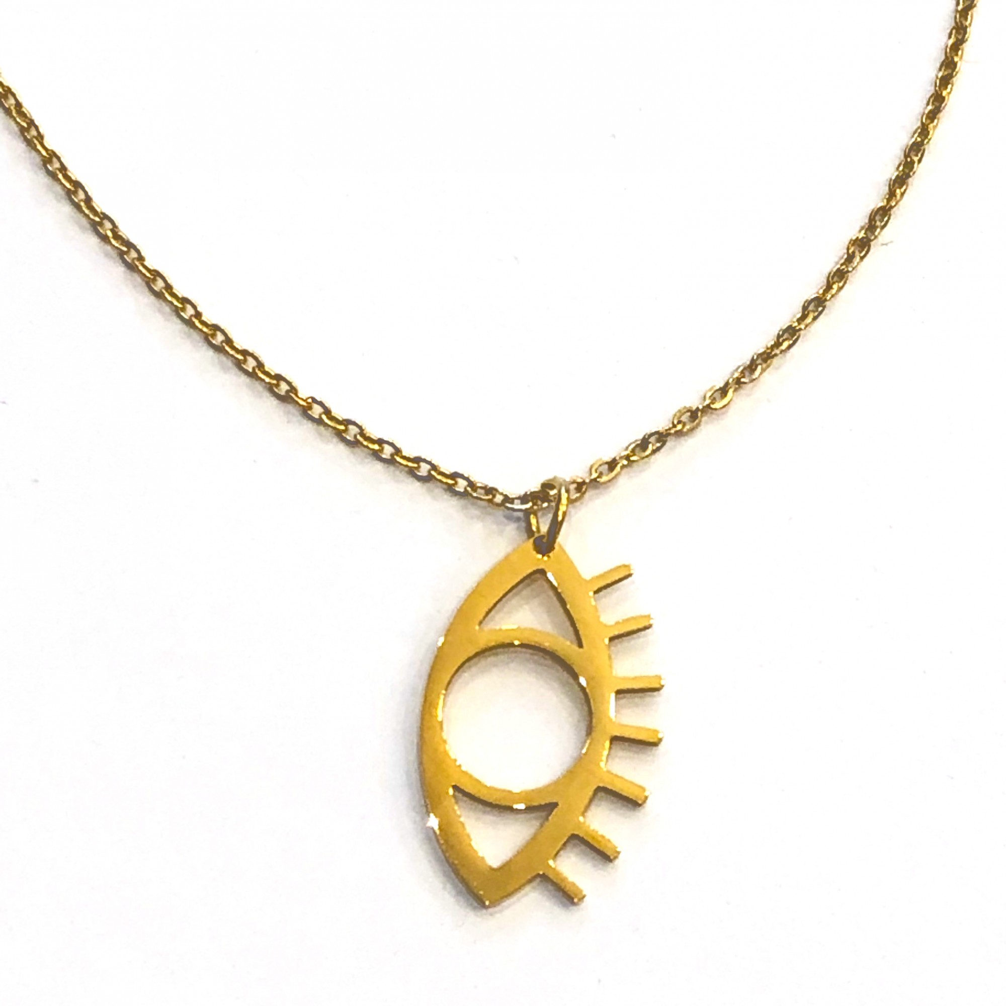 Pendentif plaqué or 18k - Eye A FUTURE PERFECT