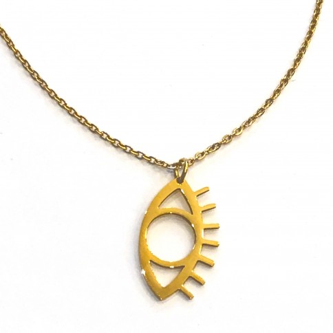 18k Gold plated pendant - Eye A FUTURE PERFECT