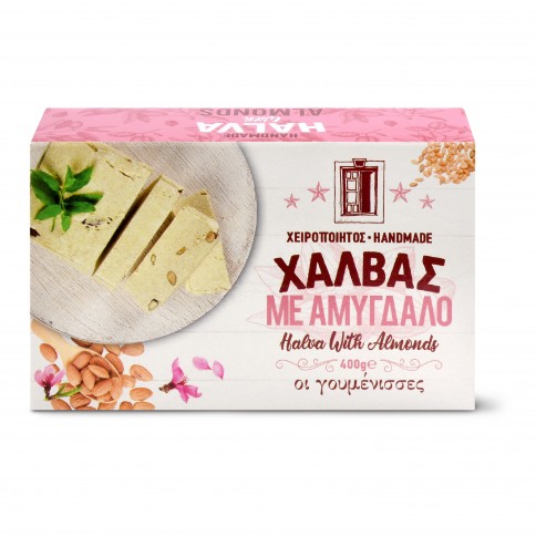 Handmade Halva with almonds 400g OI GOUMENISSES