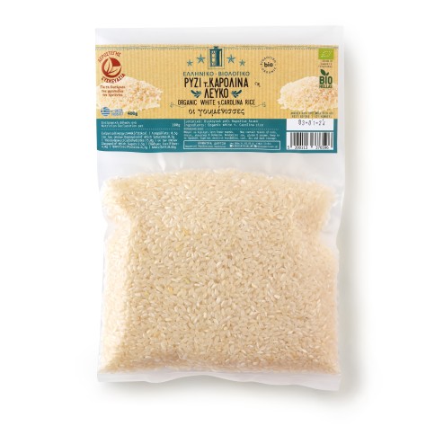 Organic White Carolina Rice 400g OI GOUMENISSES