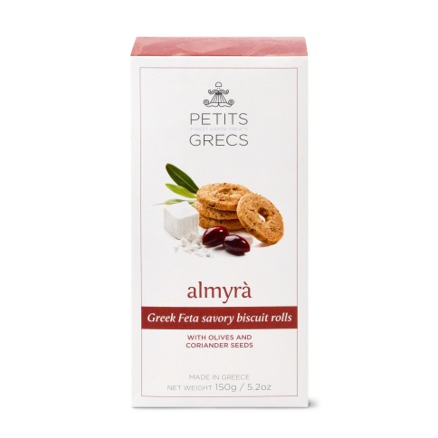 "Almyra" biscuits salés artisanaux à la feta et olives 150g PETITS GRECS