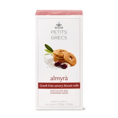 "Almyra" Olives - Greek Feta savoury biscuit rolls 150g PETITS GRECS