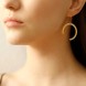 Dangle Earrings - Circle Three Quarters A FUTURE PERFECT