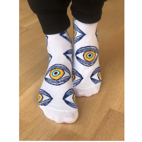 Chaussettes grecques "Eye Blue" A FUTURE PERFECT