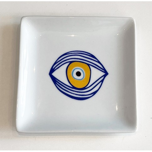 Assiette carrée en porcelaine 12 x 12 cm A FUTURE PERFECT