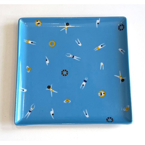 Large square porcelain tray 17 x 17 cm A FUTURE PERFECT