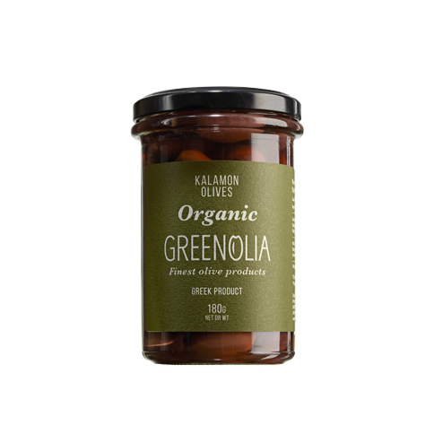 Olives bio Kalamon 180g GREENOLIA