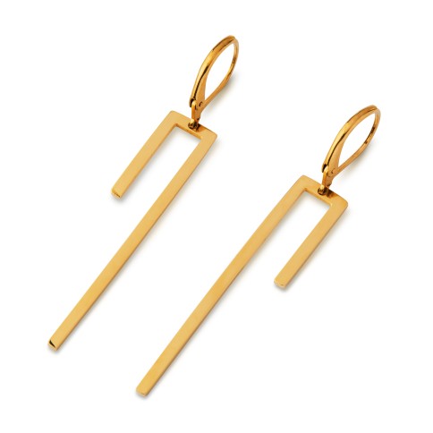 Boucles d'oreilles pendantes - Linear A FUTURE PERFECT