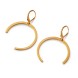 Dangle Earrings - Circle Three Quarters A FUTURE PERFECT