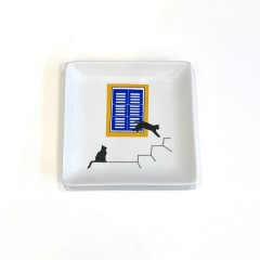 Small square porcelain tray 12 x 12 cm A FUTURE PERFECT