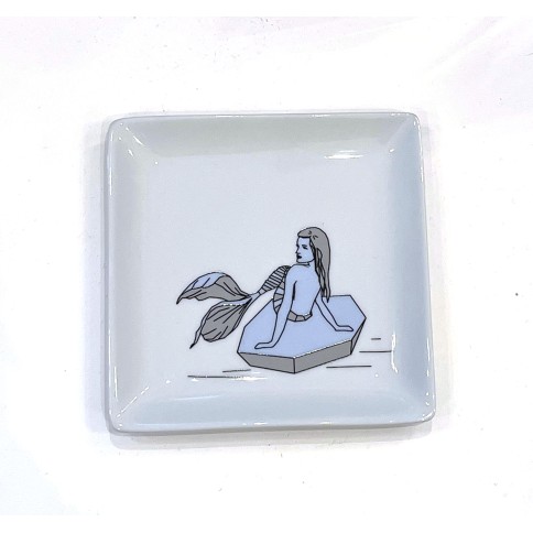 Small square porcelain tray 12 x 12 cm A FUTURE PERFECT