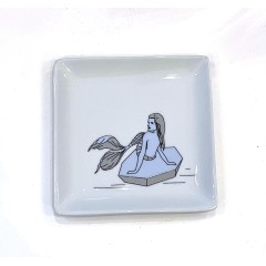 Small square porcelain tray 12 x 12 cm A FUTURE PERFECT