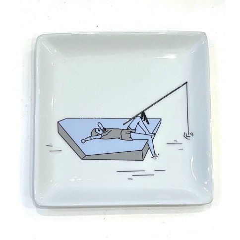 Small square porcelain tray 12 x 12 cm A FUTURE PERFECT