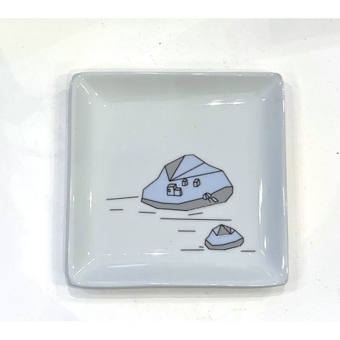 Small square porcelain tray 12 x 12 cm A FUTURE PERFECT