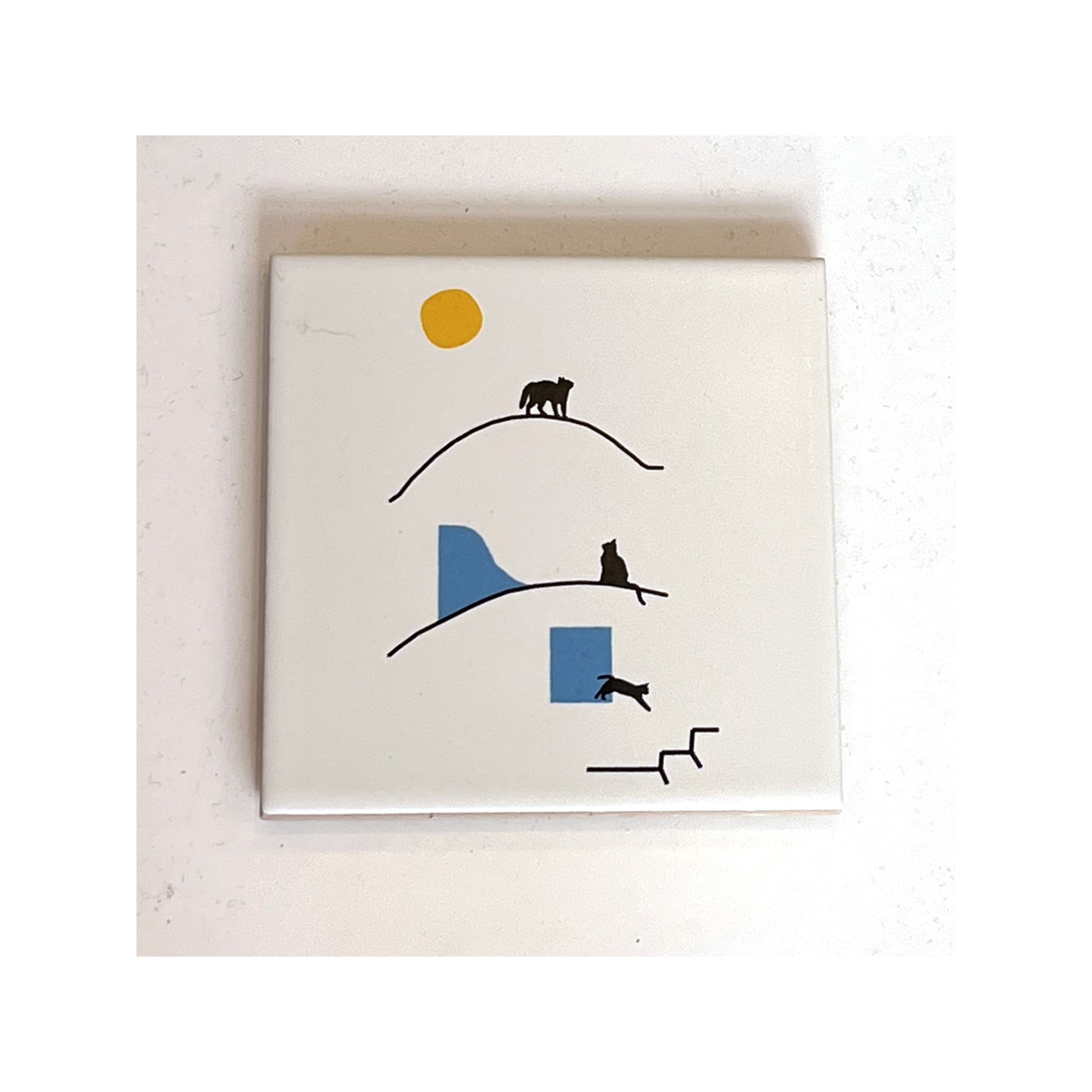 Greek Ceramic coasters A FUTURE PERFECT