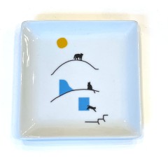 Small square porcelain tray 12 x 12 cm A FUTURE PERFECT