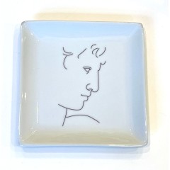 Small square porcelain tray 12 x 12 cm A FUTURE PERFECT