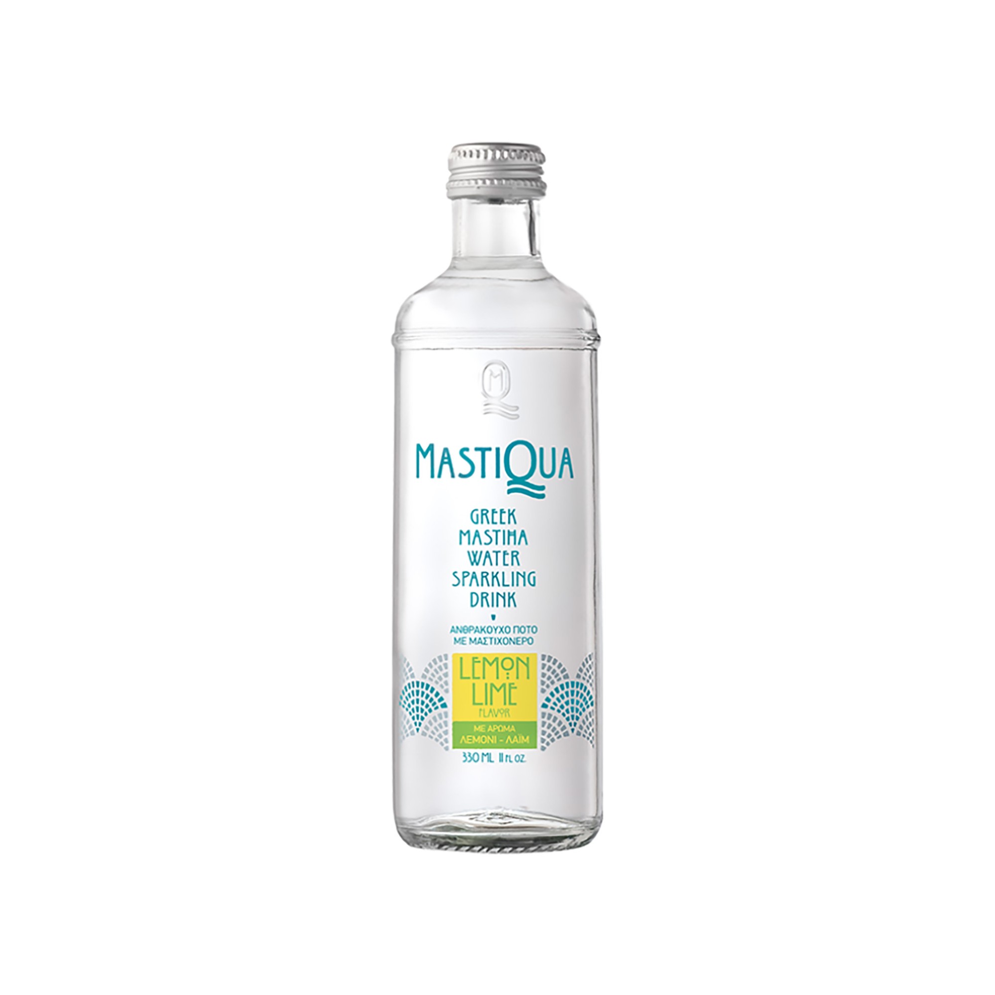 Mastiqua citron vert, eau pétillante au mastiha et citron vert 330ml MASTIQUA