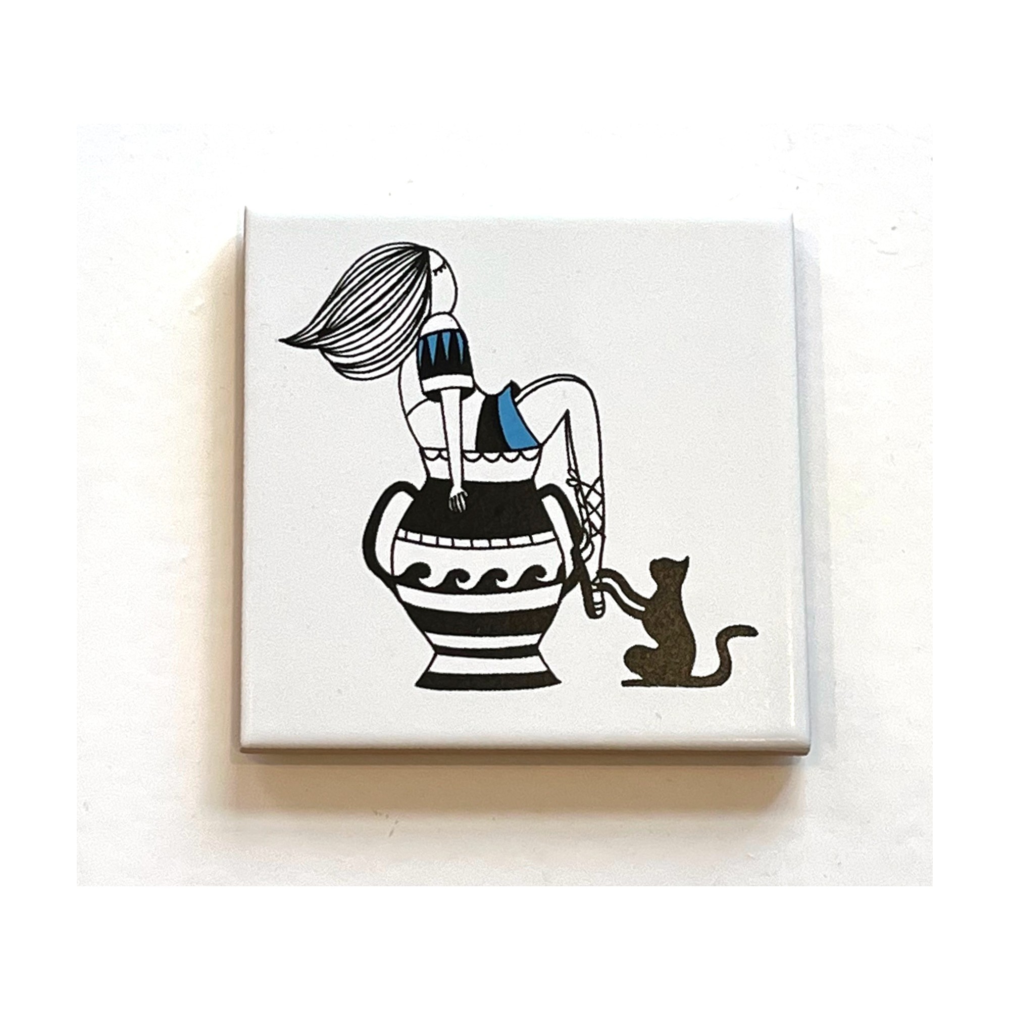 Greek Ceramic coasters A FUTURE PERFECT