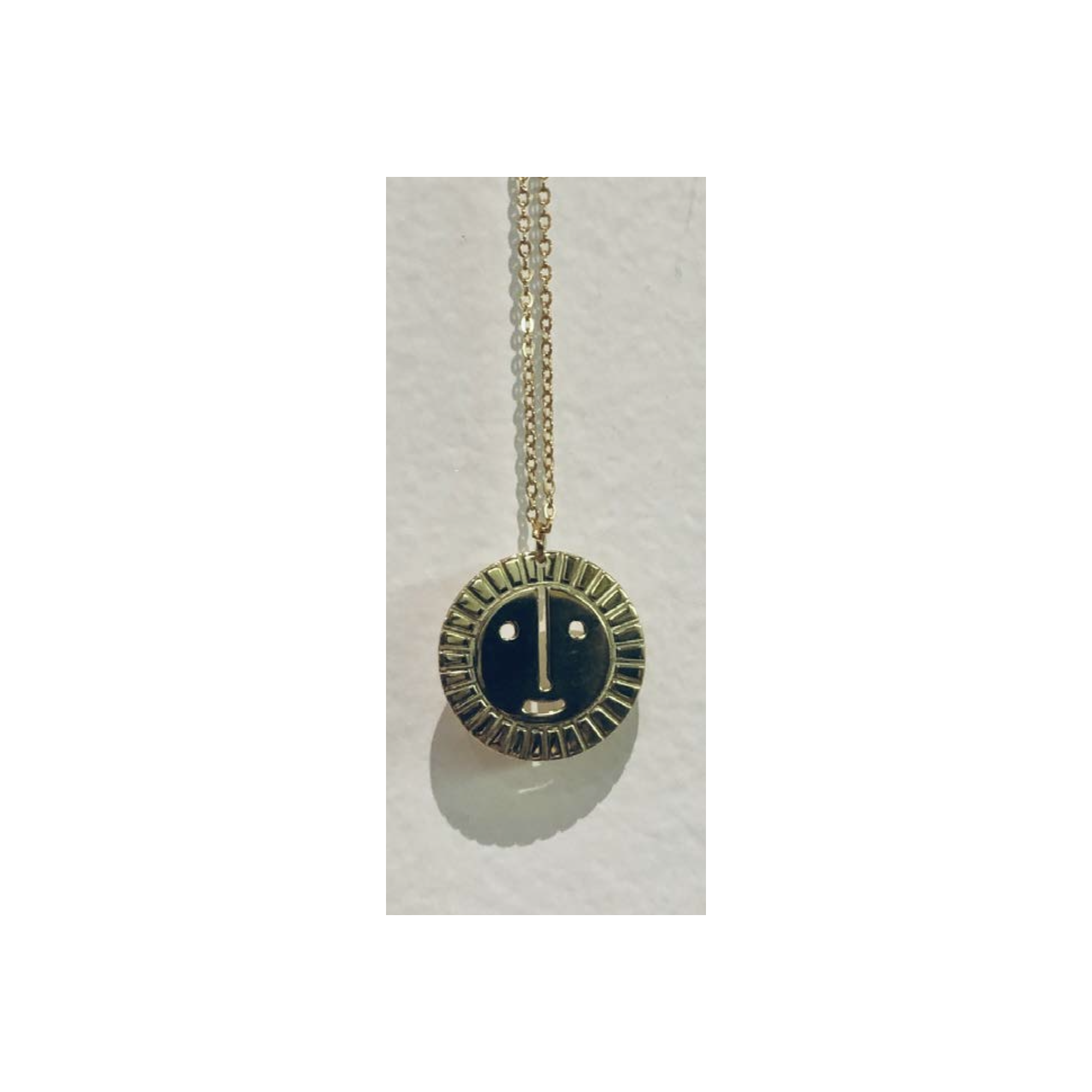 Pendentif plaqué or 18K - Sun Face A FUTURE PERFECT