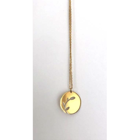 Pendentif plaqué or 18K - Olive Branch A FUTURE PERFECT