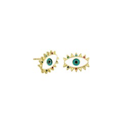 Golden Earrings Mataki (evil eye) POUPADOU