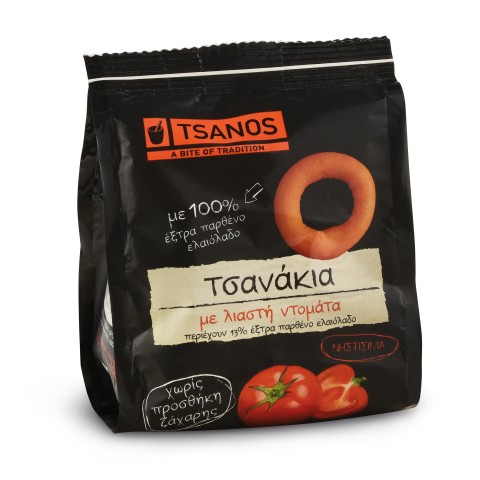 Tsanakia biscuits grecs à la tomate séchée 60g TSANOS